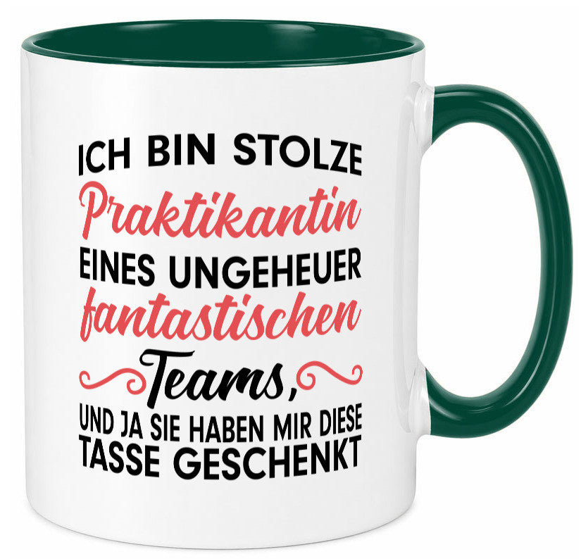 Stolze Praktikantin | Arbeitswelt Tasse Praktikum Geschenk Arbeit Kollegen Büro