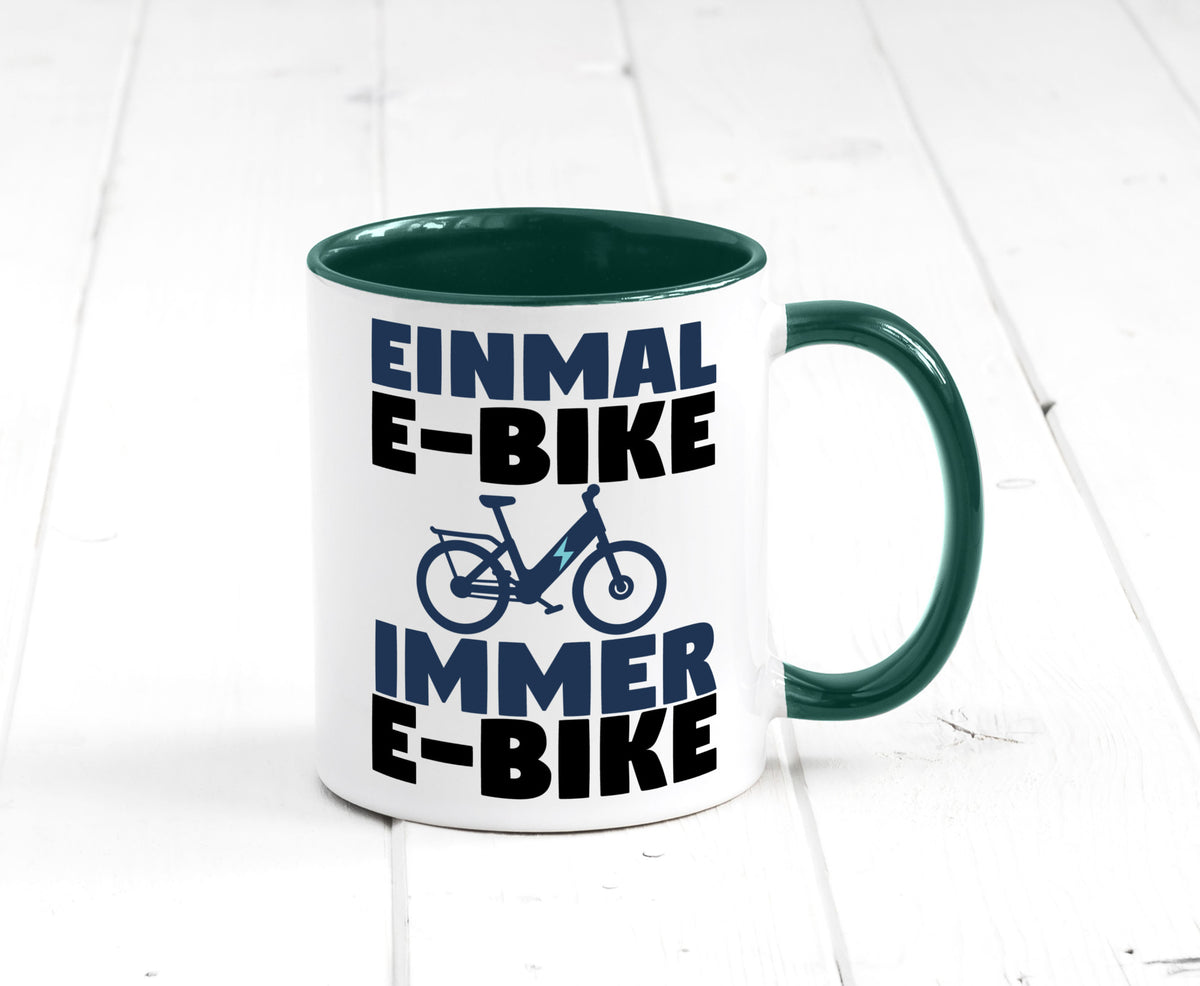 E-Bike Fahrer | Radfahrer Tasse Fahrrad Elektrorad lustiger Spruch Geschenk