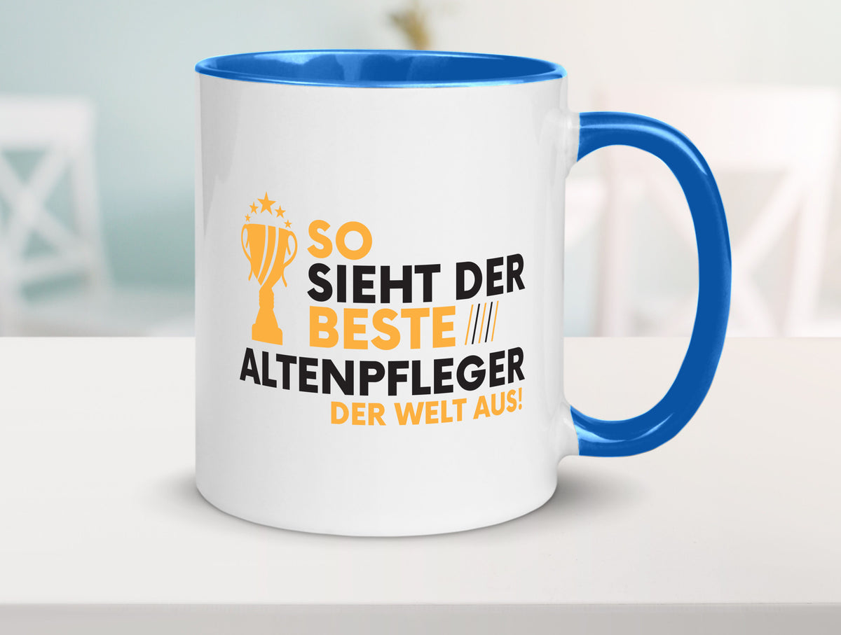 Der Weltbeste Altenpfleger | Pflegepersonal Altenheim lustig Humor Geschenkidee Tasse