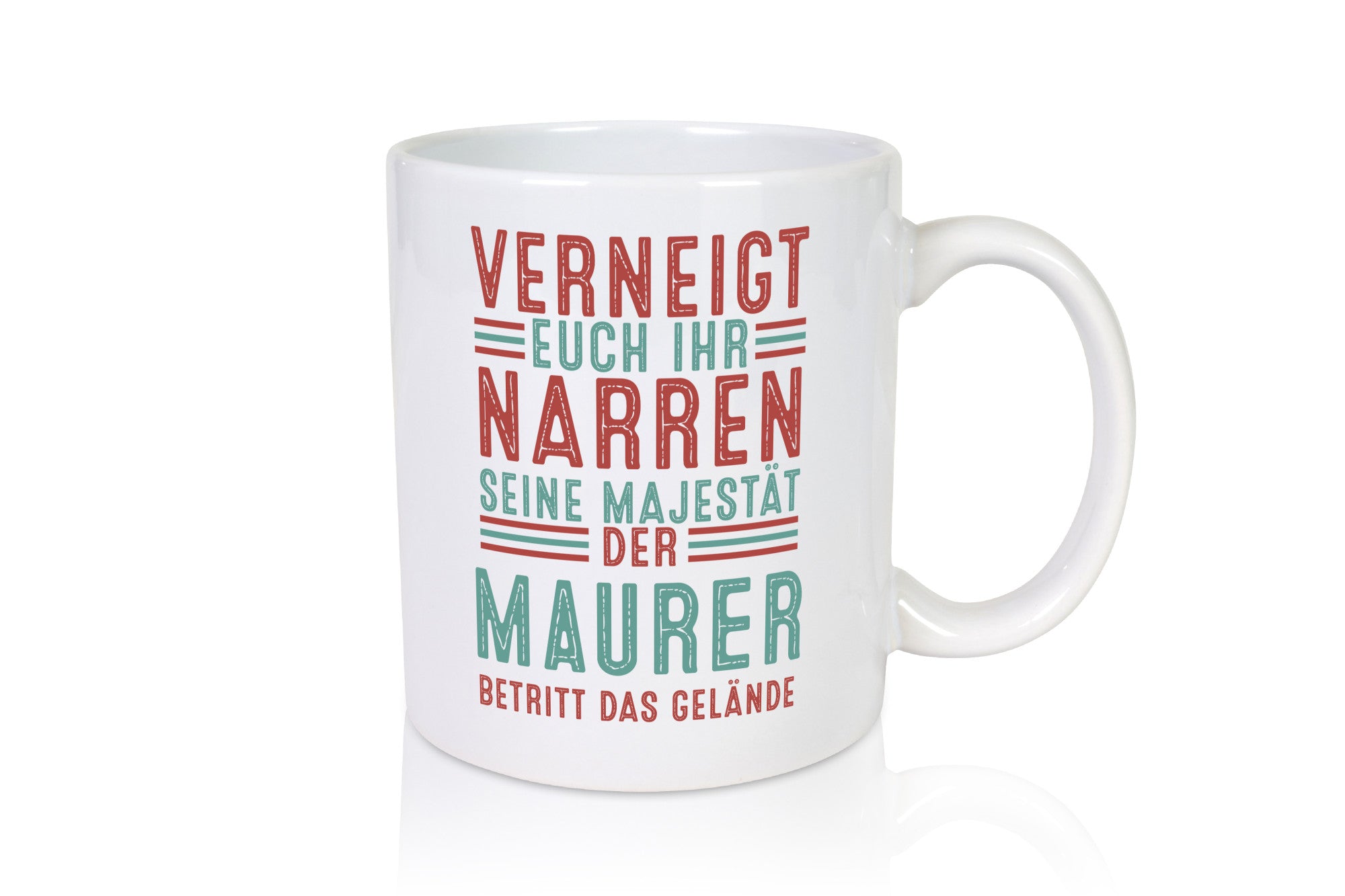 Verneigt euch: Maurer | Bau Handwerker lustiger Spruch Geschenk Humor
