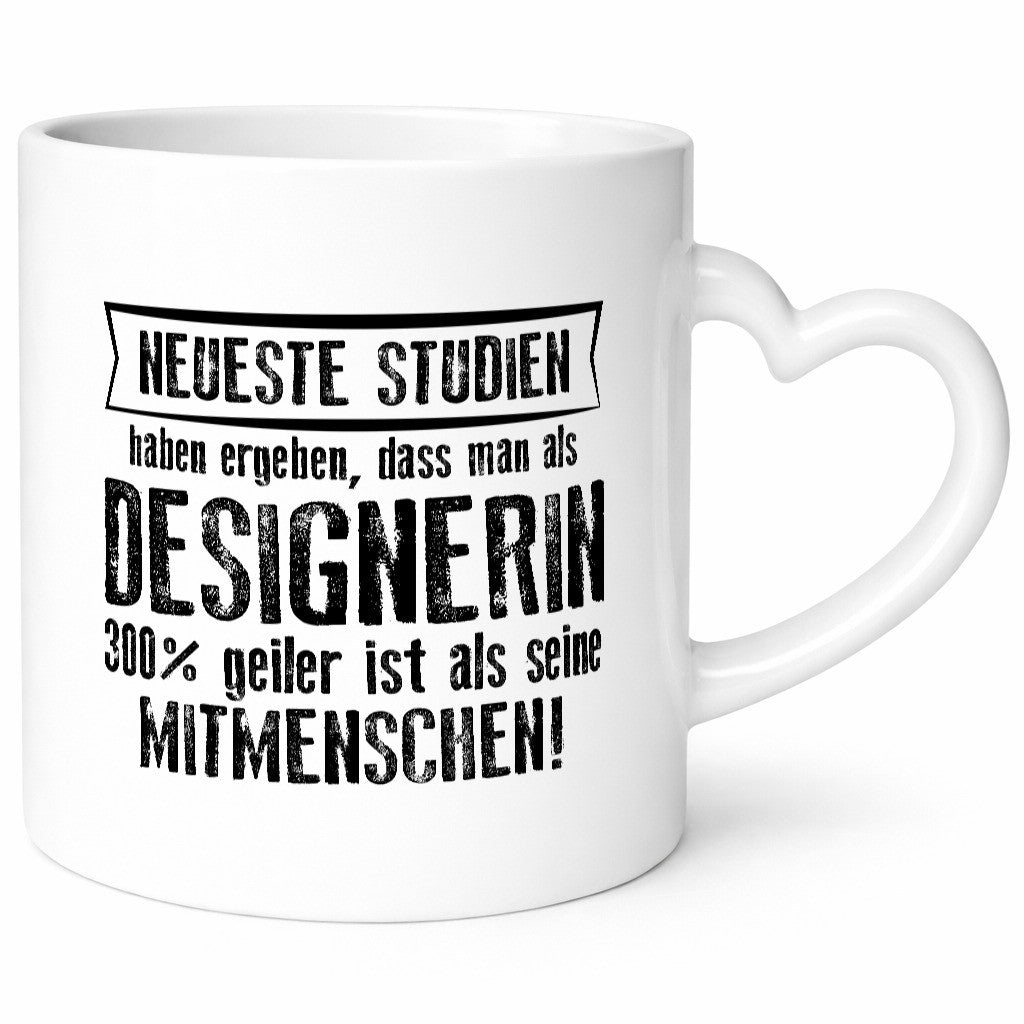 Neuste Studien: Designerin | Mode Geschenkidee Humor Tasse