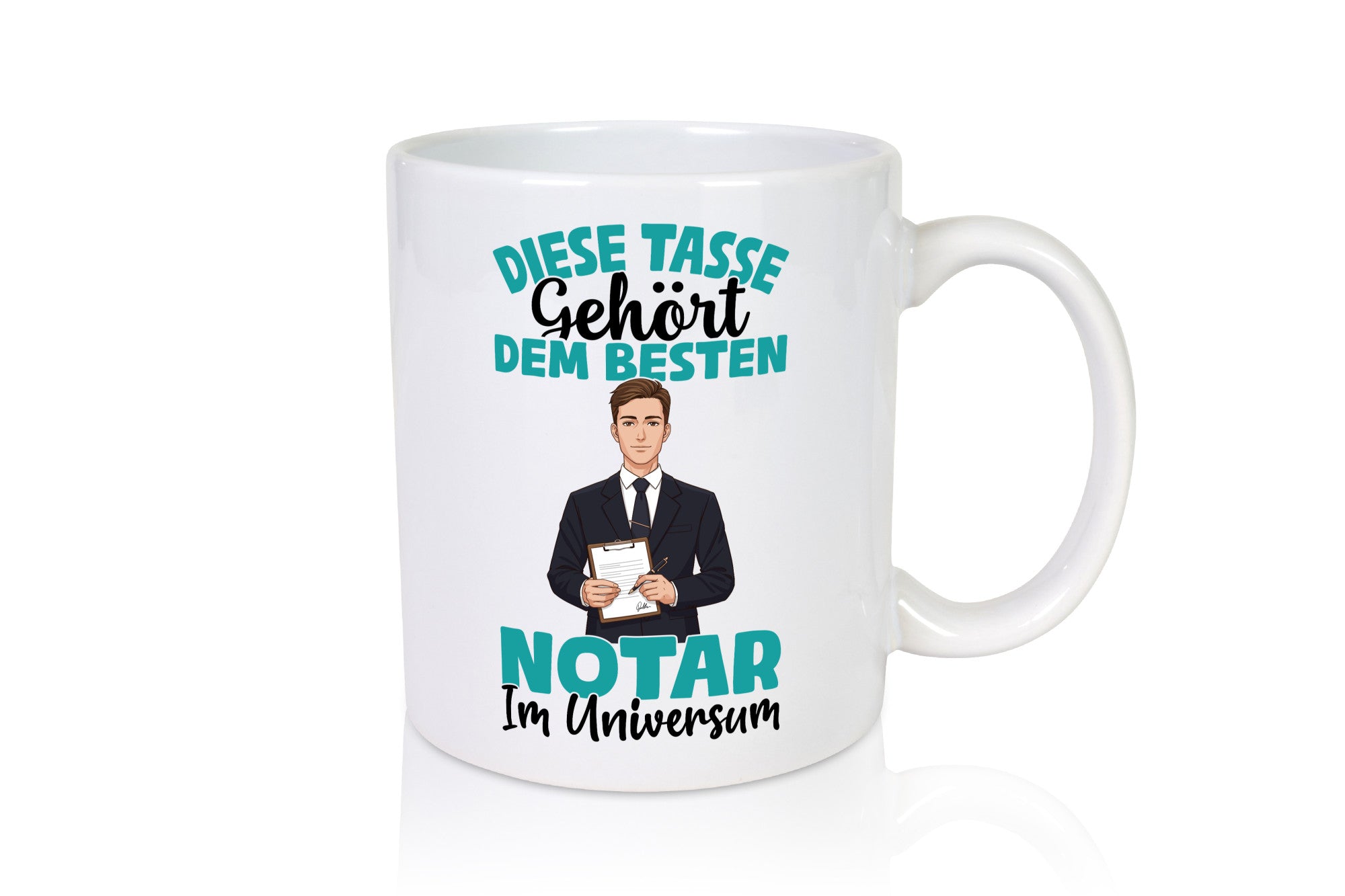 Im Universum: Notar | Jurist lustig Humor Geschenkidee Geschenk Tasse
