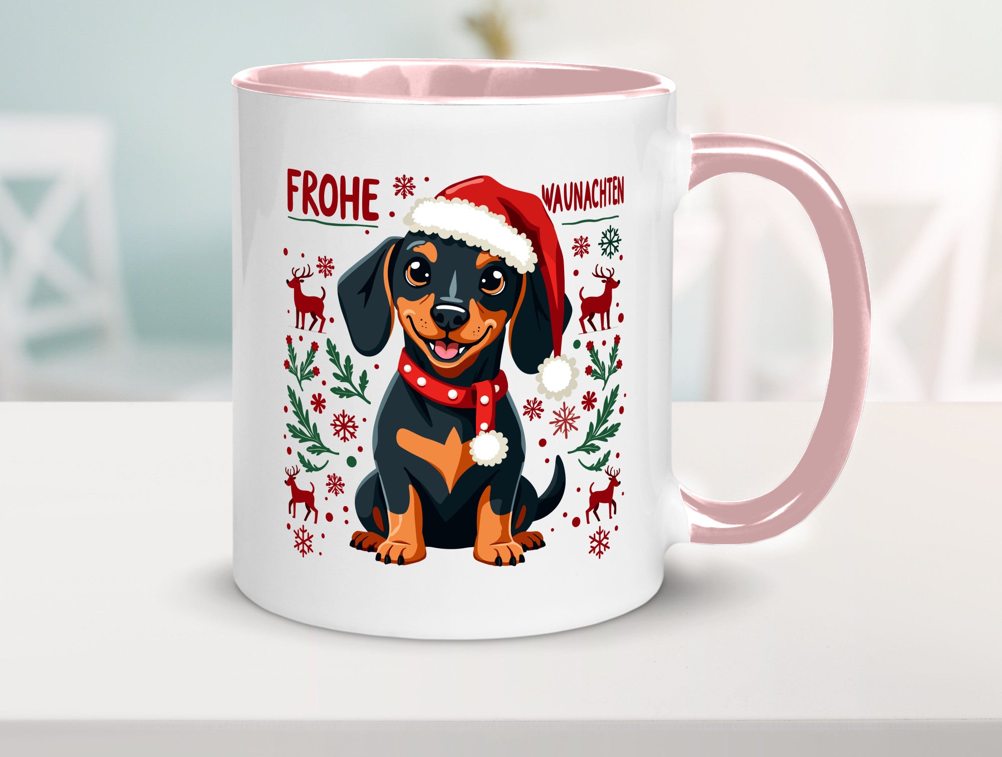 Frohe Waunachten | Ugly Christmas Weihnachtshund v2 Humor Tierliebhaber