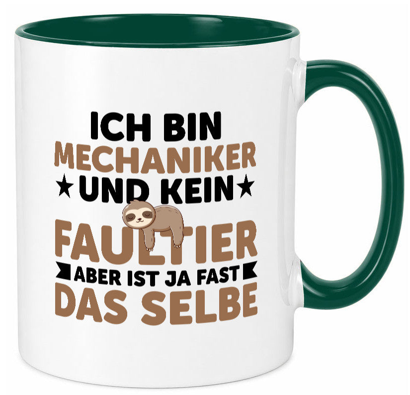 Ich bin kein Faultier: Mechaniker | KFZ Werkstatt Humor Tierliebhaber
