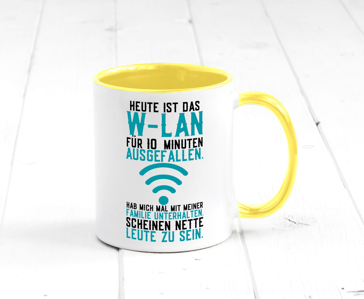 10 Minuten W-Lan Ausfall | Nerd Computer PC Gamer lustig Humor Geschenkidee Tasse