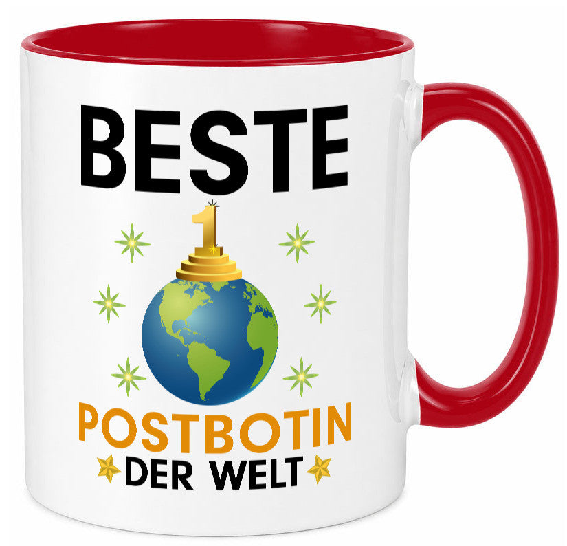 Welt Beste Postbotin | Beruf Post Briefträger Humor Arbeit Kollegen Büro Tasse
