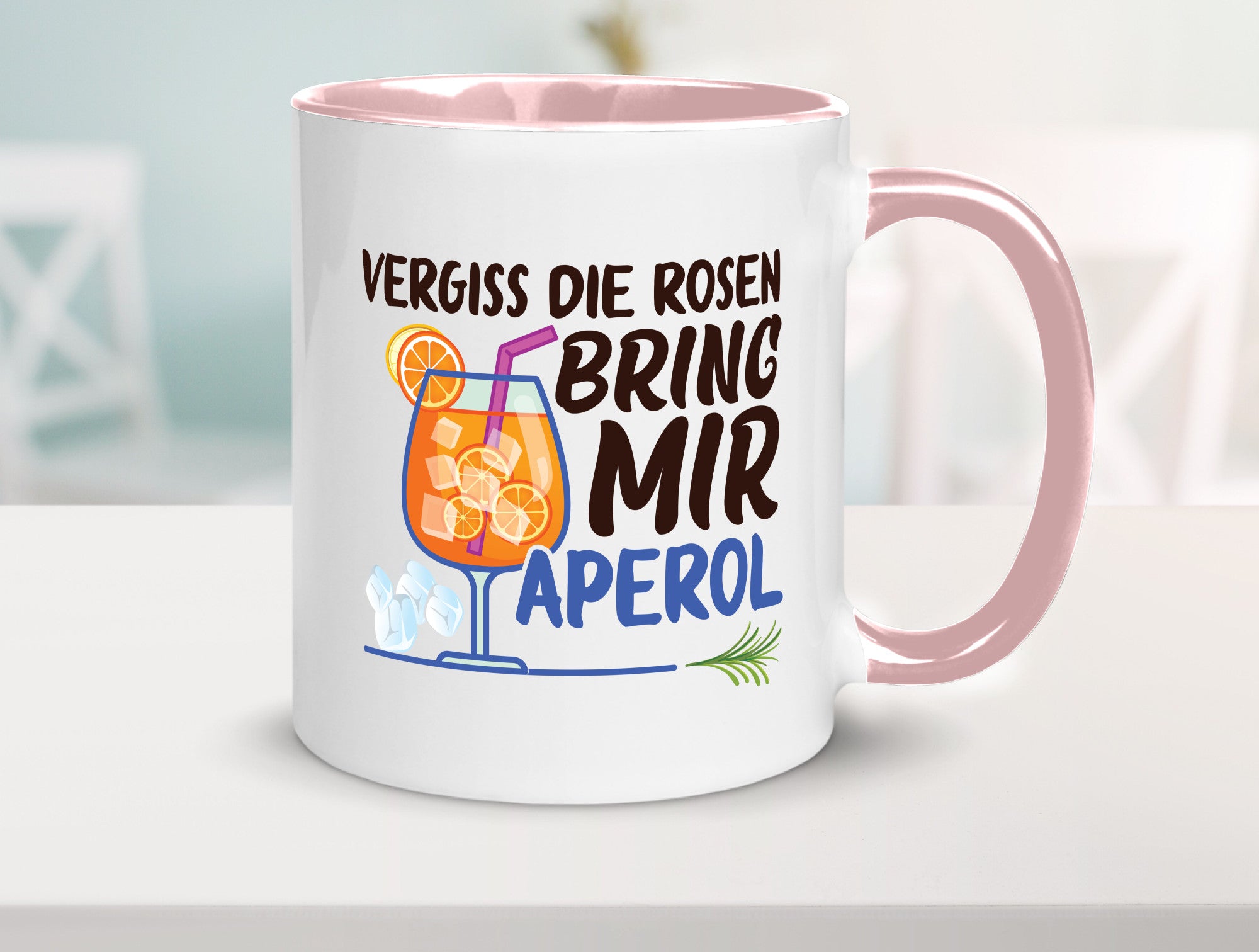 Bring mir Aperol | Rosen Paar Party Geschenkidee Humor Tasse