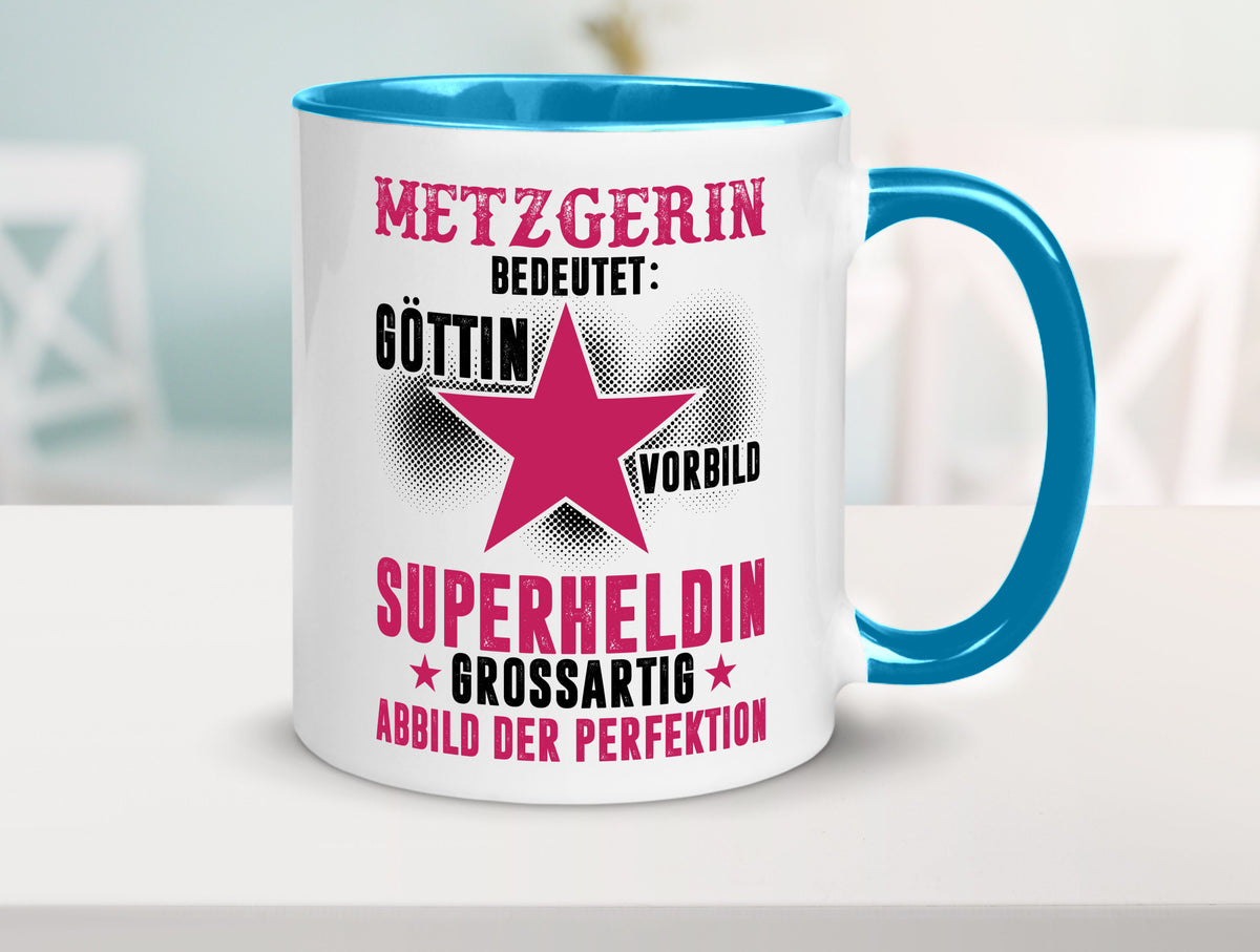 Bedeutung von Metzgerin | Fleischerin Geschenk Humor Geschenkidee lustiger Tasse