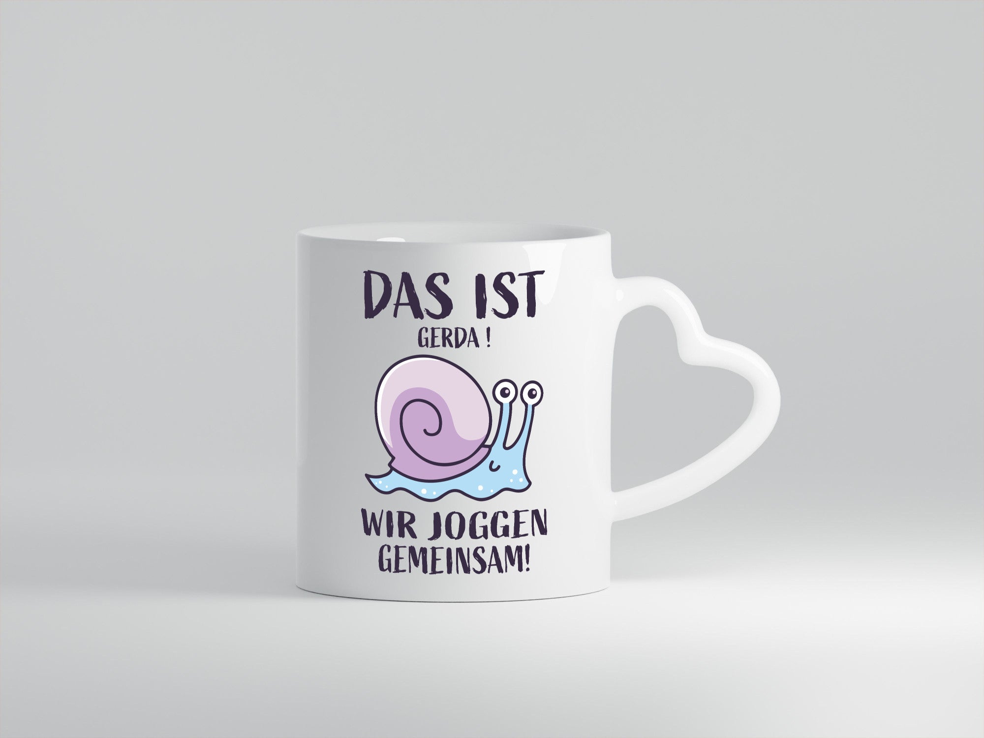 Gerda | wir joggen gemeinsam Schnecke Humor Geschenkidee Tasse
