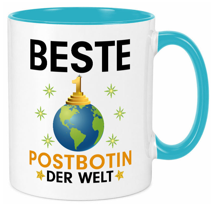 Welt Beste Postbotin | Beruf Post Briefträger Humor Arbeit Kollegen Büro Tasse