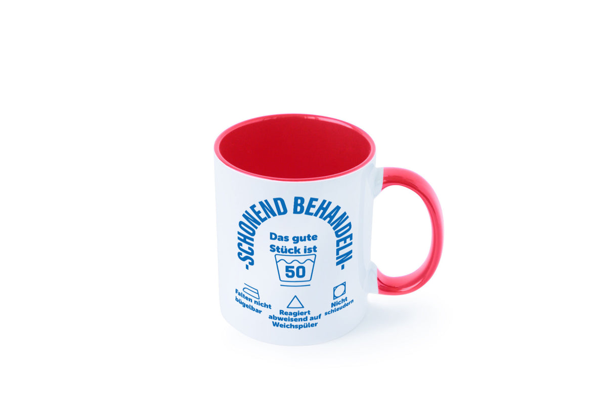 Schonend behandeln | 50 Geburtstag Humor Geschenkidee Tasse