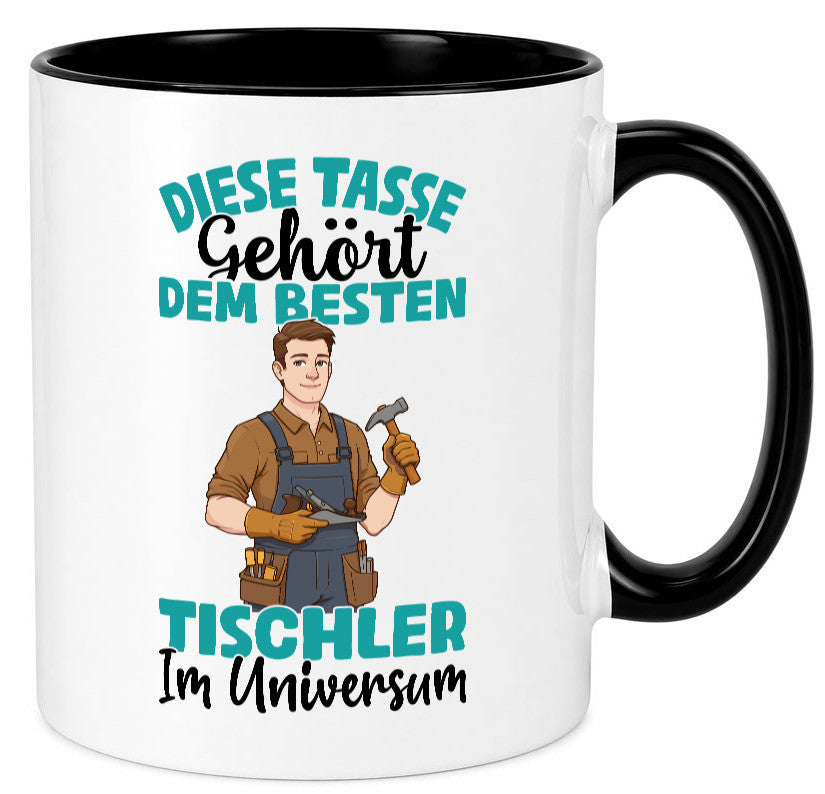 Im Universum: Tischler | Handwerk Beruf Tischlerei Geschenkidee Arbeit Kollegen Tasse