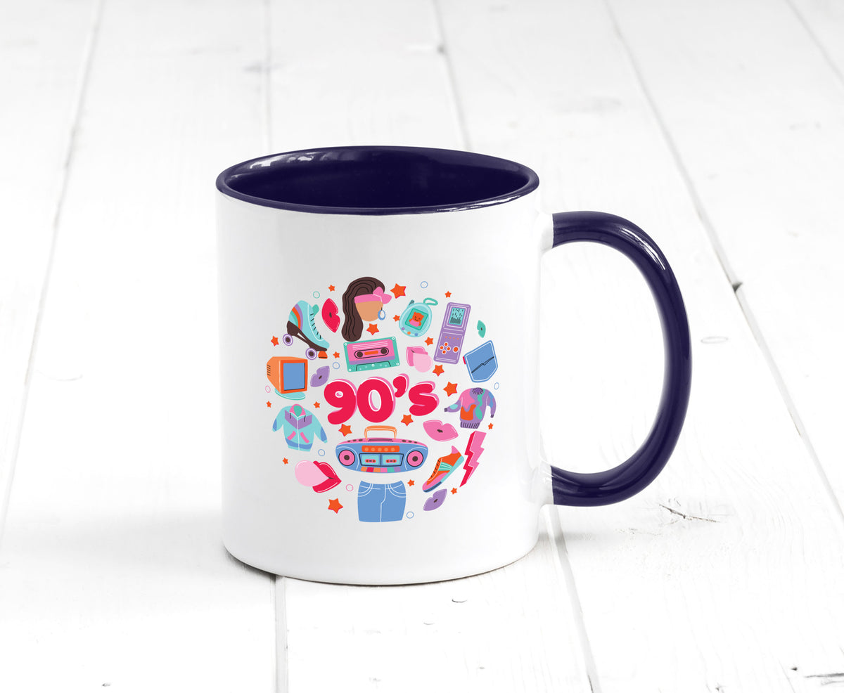 90er Jahre | Alte Zeit Nostalgie Humor Geschenkidee Tasse