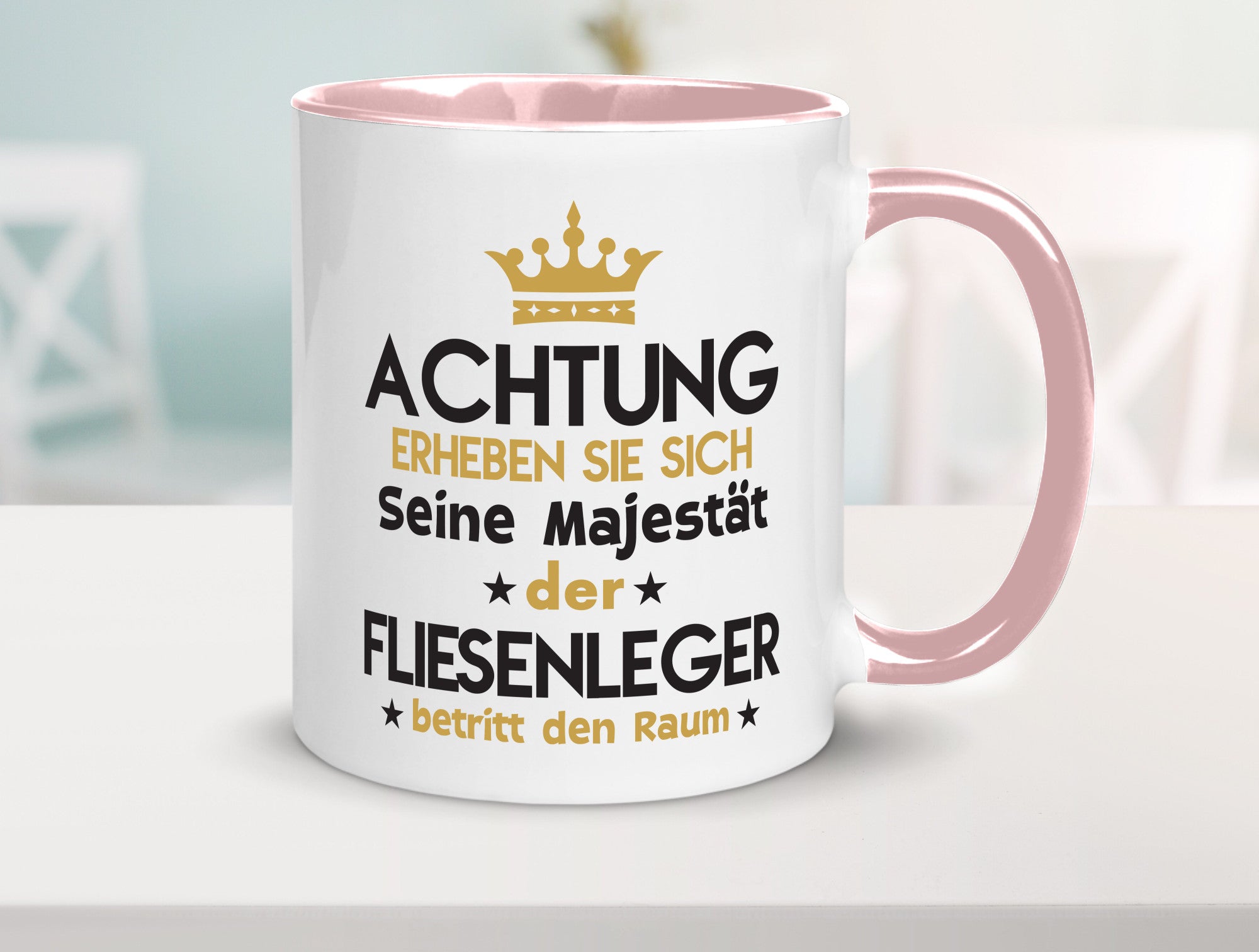 Seine Majestät Fliesenleger | Fliesenlegen Bau lustiger Spruch Geschenk Humor