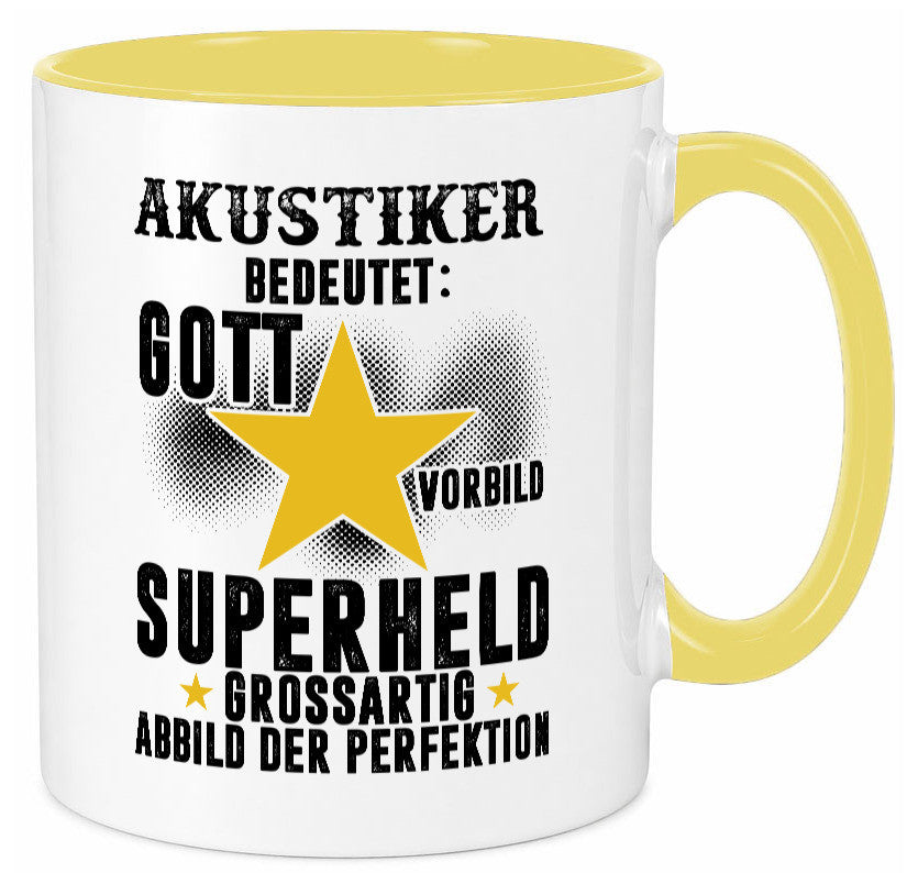 Bedeutung von Akustiker | Akustik Hörgeräteakustik lustig Humor Geschenkidee Tasse
