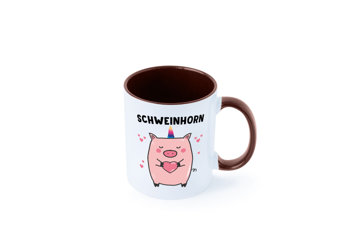 Schweinhorn lustig Humor Geschenkidee Geschenk Tasse