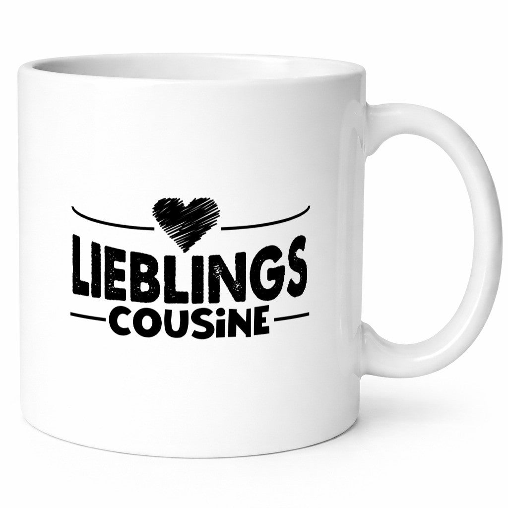 Lieblingscousine | Cousinen Tasse Verwandtschaft lustiger Spruch Geschenk Humor