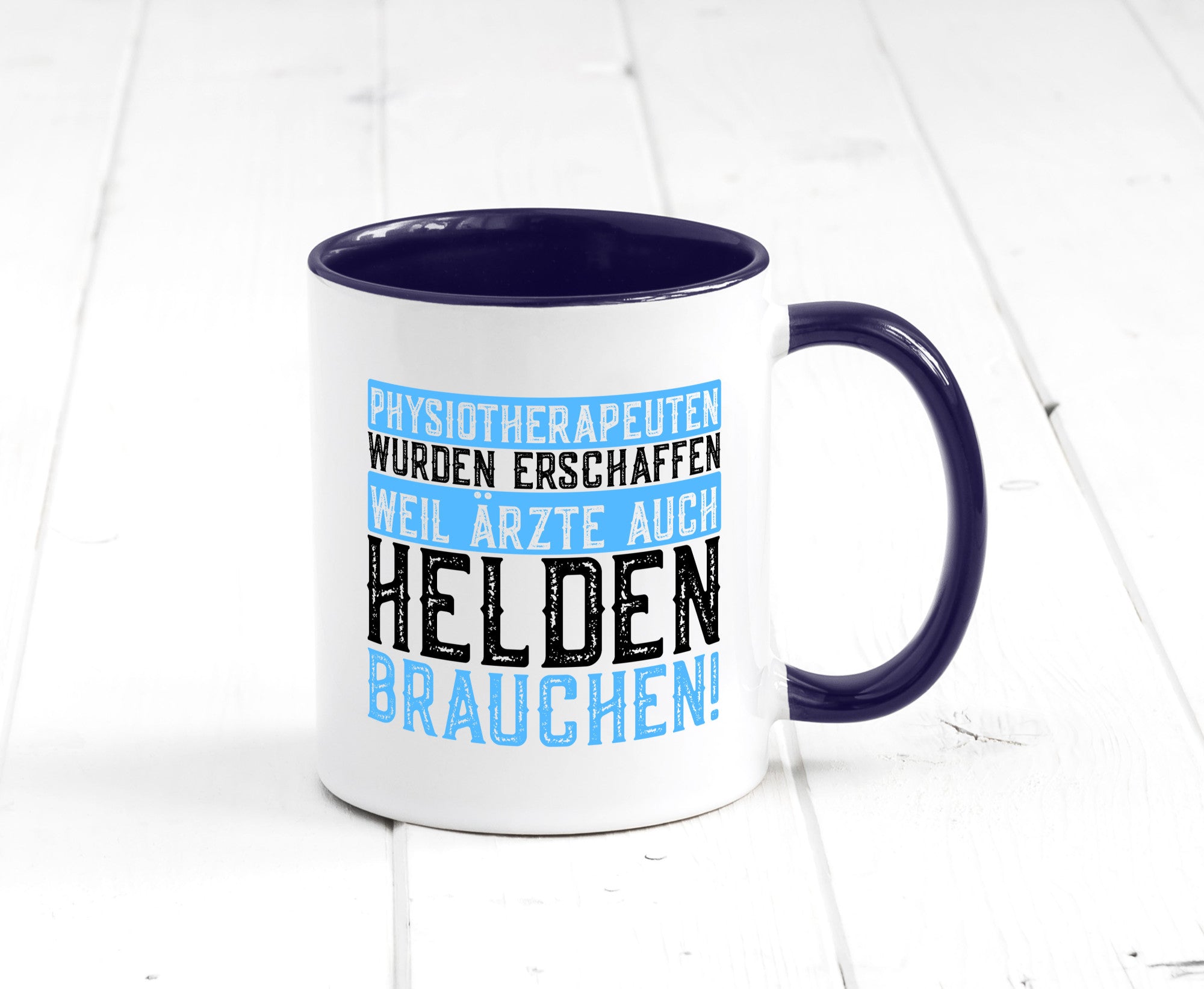 Physiotherapeut | Helden Therapeutin lustiger Spruch Humor Geschenkidee Tasse