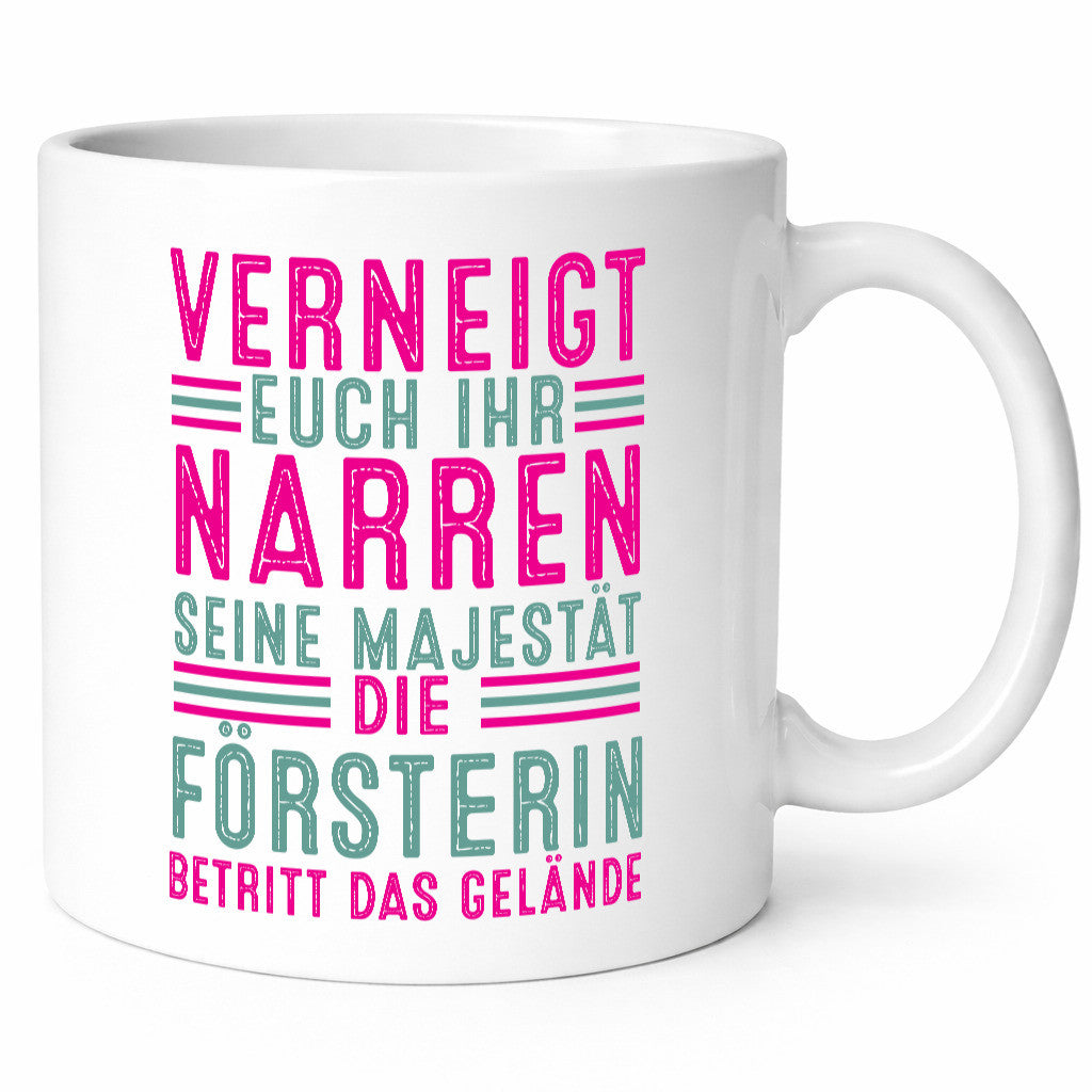 Verneigt euch: Försterin | Forst Arbeit v2 Geschenkidee Kollegen Büro Humor