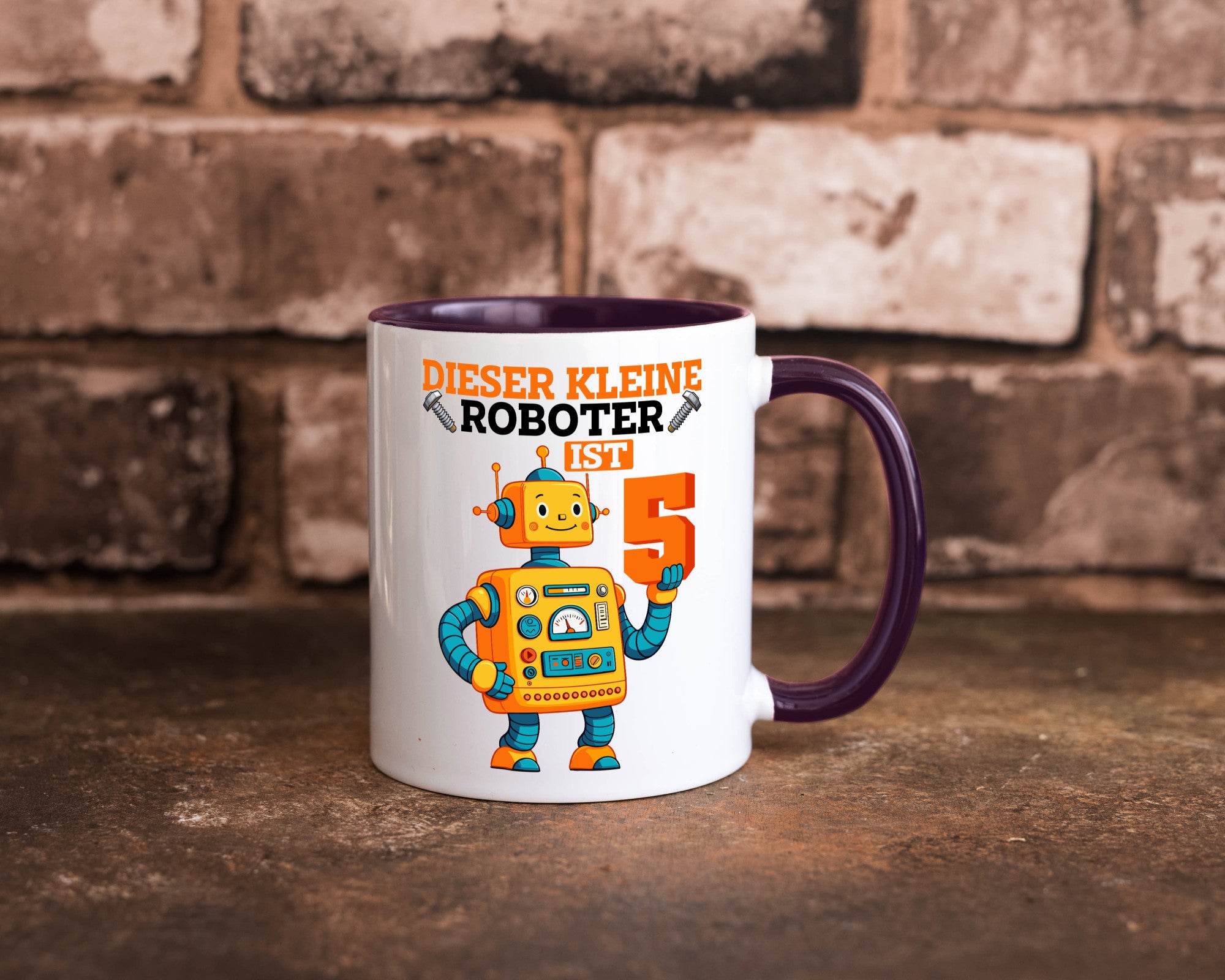 5. Geburtstag | 5 Jahre Roboter Junge lustiger Spruch Geschenk Geschenkidee