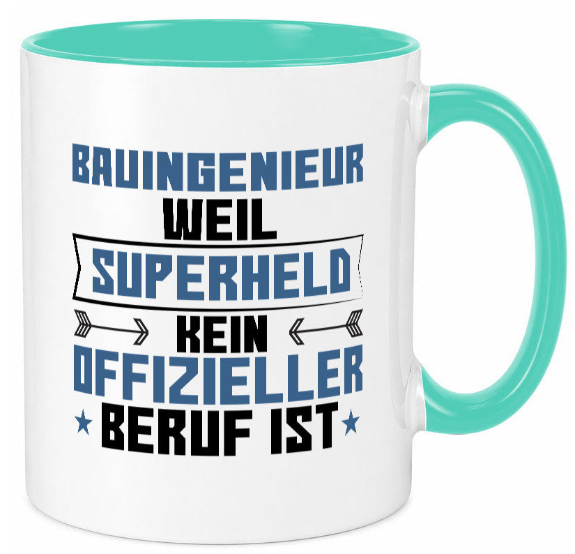 Superheld Bauingenieur | Ingenieur Humor Geschenkidee Tasse
