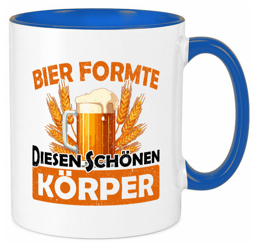 Bier förmte diesen Körper | bierliebhaber v2 Humor Geschenkidee Tasse