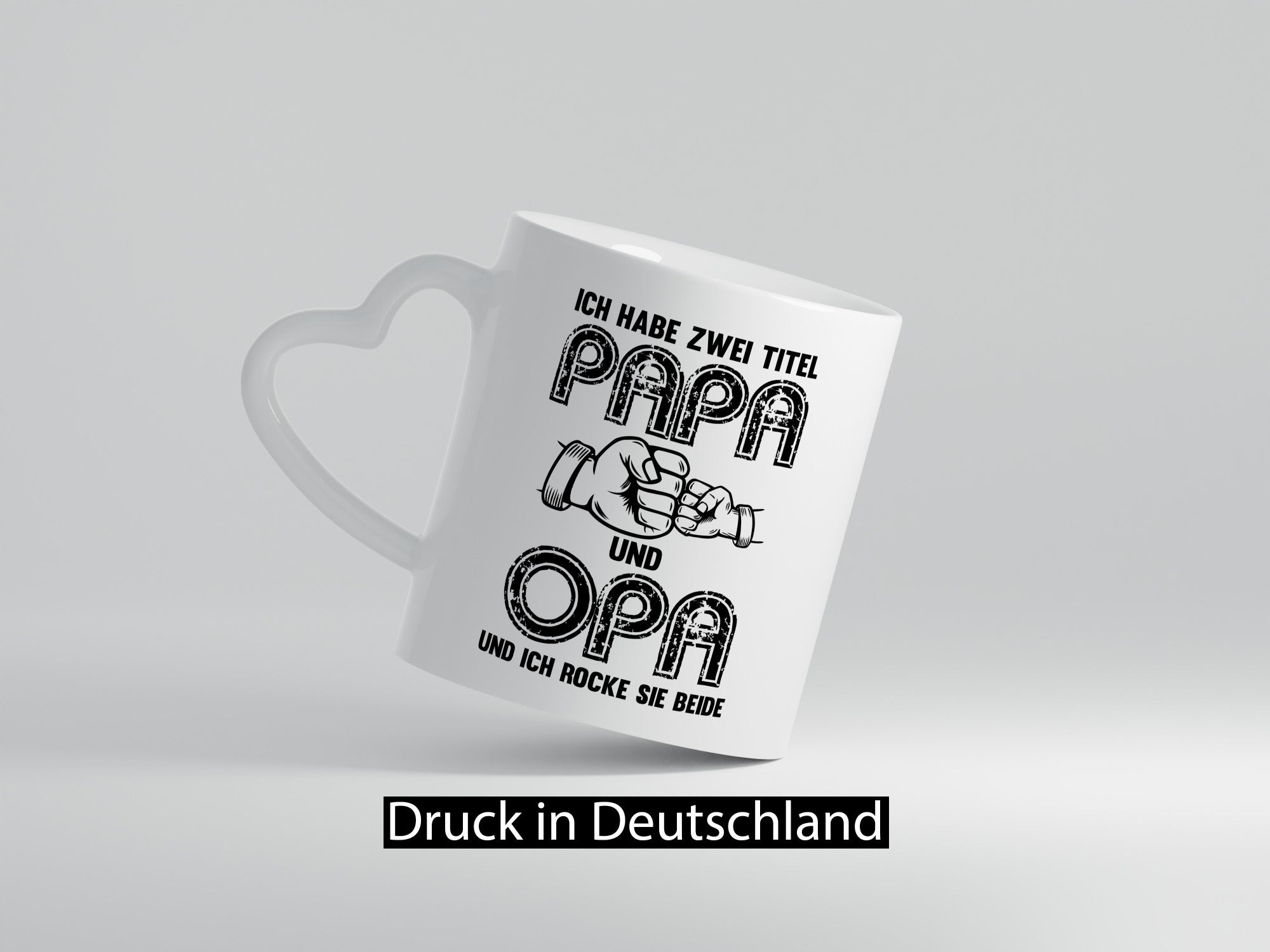 Ich habe zwei Titel Opa und Papa | Großvater lustiger Spruch Geschenk Familie