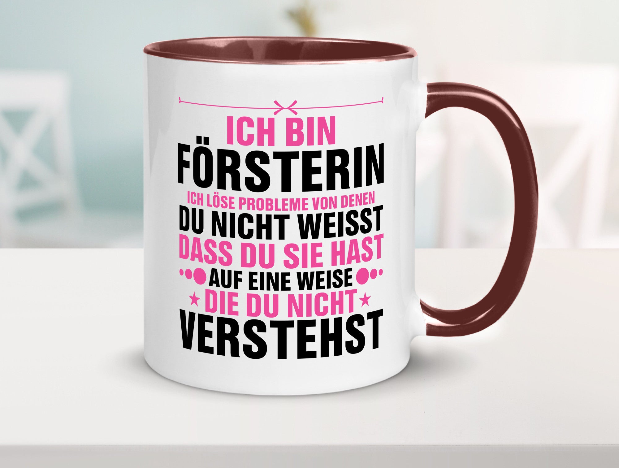 Löse Probleme: Försterin | Forst Arbeit lustiger Spruch Geschenk Kollegen Büro