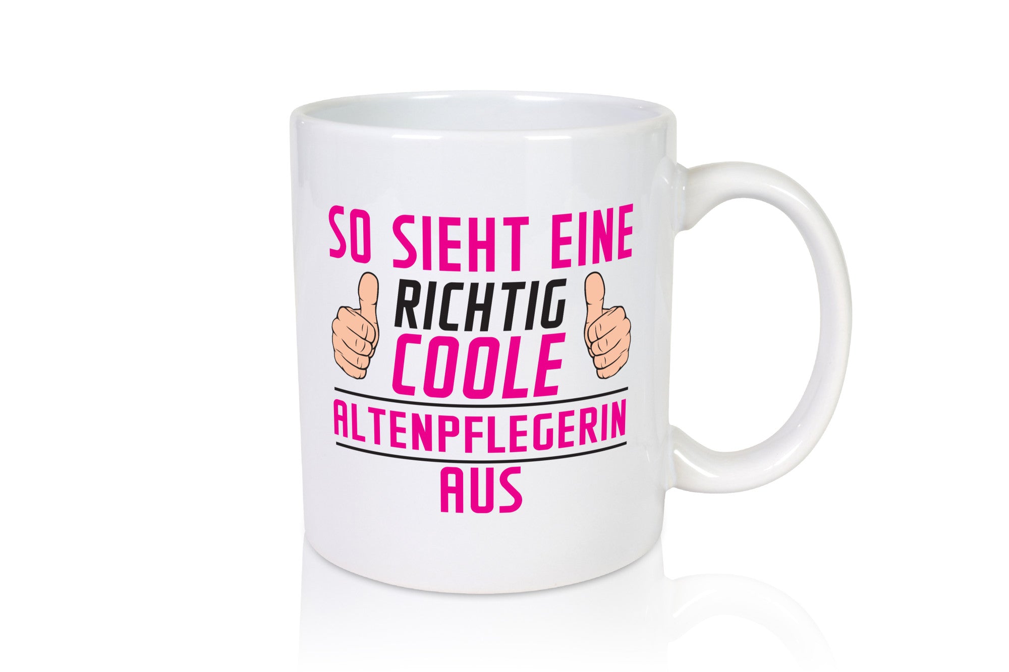 Richtig Coole Altenpflegerin | Pflegepersonal Pflege Humor Geschenkidee Tasse