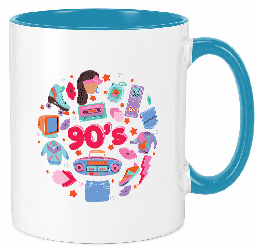 90er Jahre | Alte Zeit Nostalgie Humor Geschenkidee Tasse