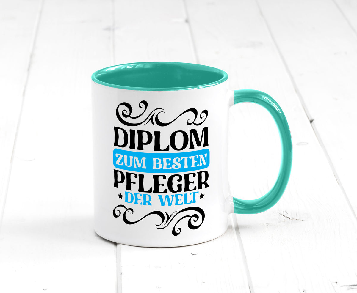 Bester Pfleger der Welt | Altenpfleger Pflegekraft lustig Humor Geschenkidee Tasse