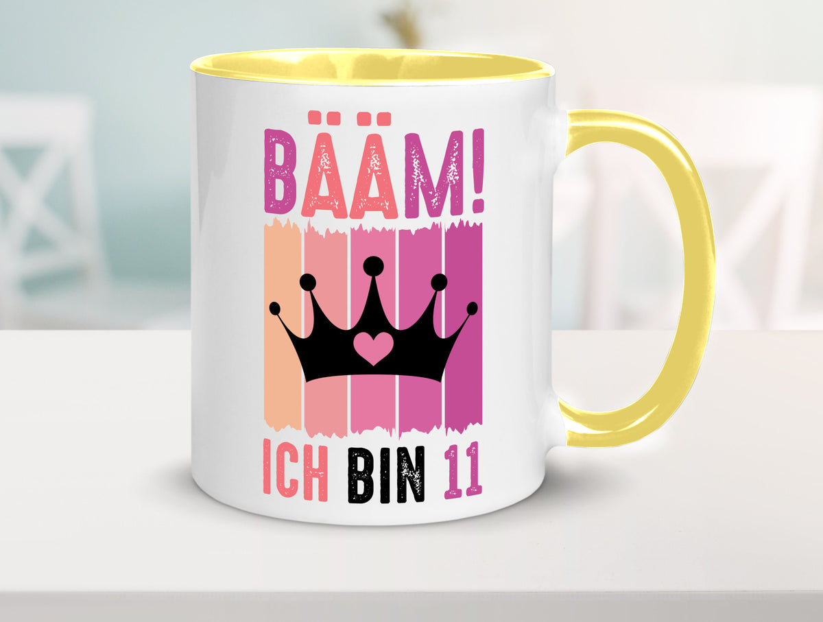 11. Geburtstag | 11 Jahre Bääm ich bin Krone Humor Geschenkidee Tasse