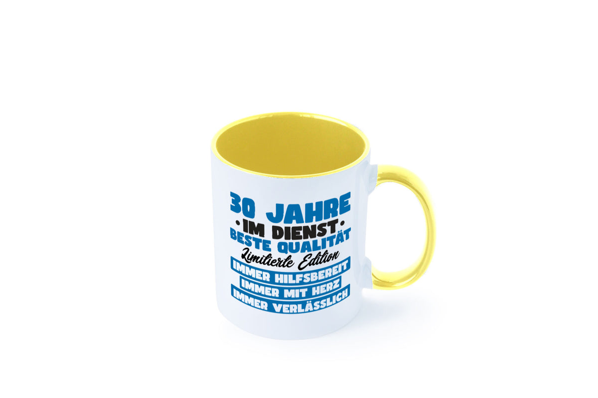 30 Jahre im Dienst | Jubiläum Arbeit v7 lustig Kollegen Büro Geschenk Tasse