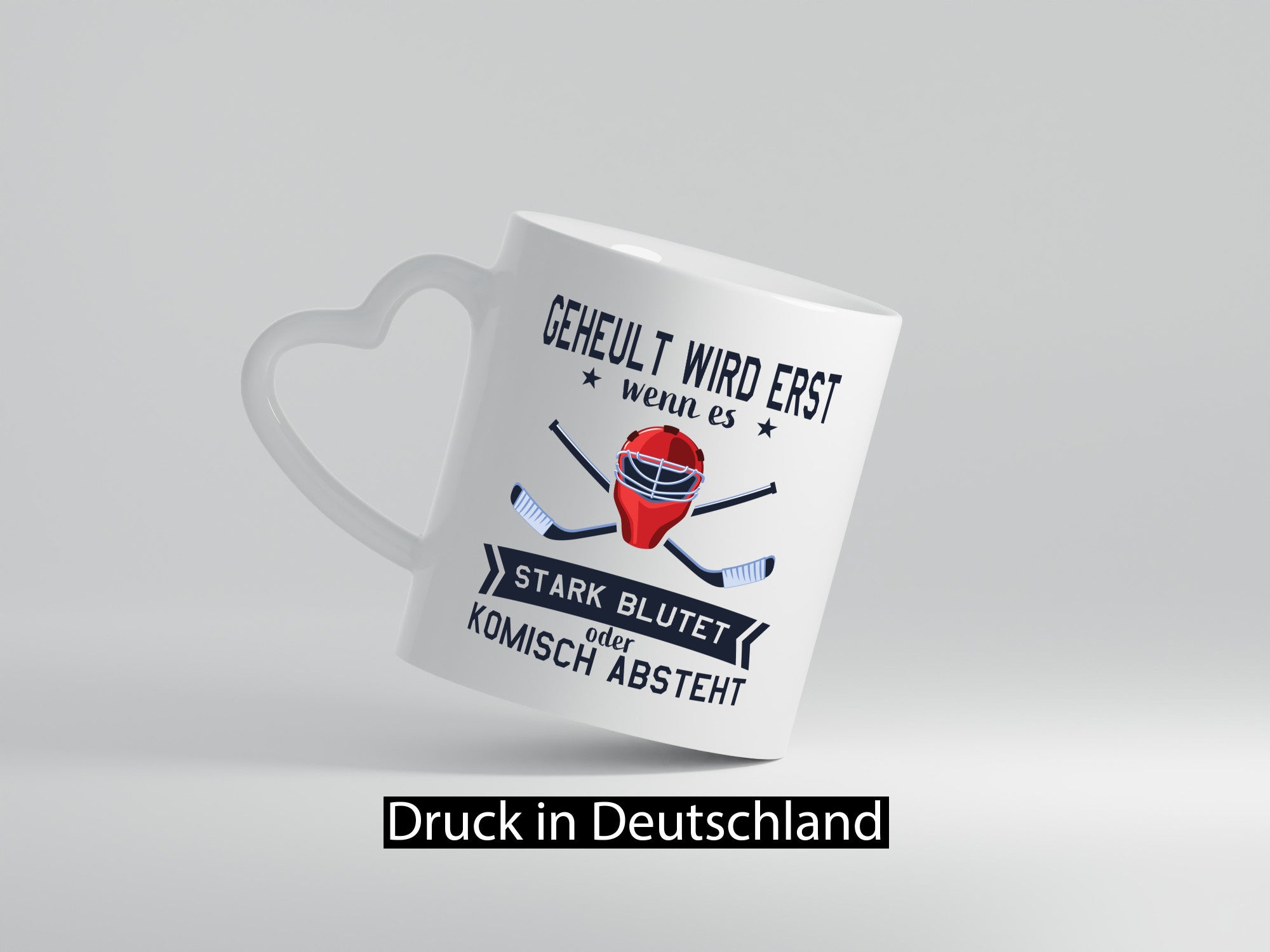 Geheult, stark blutet oder komisch absteht | Helm Hockey Humor Geschenkidee