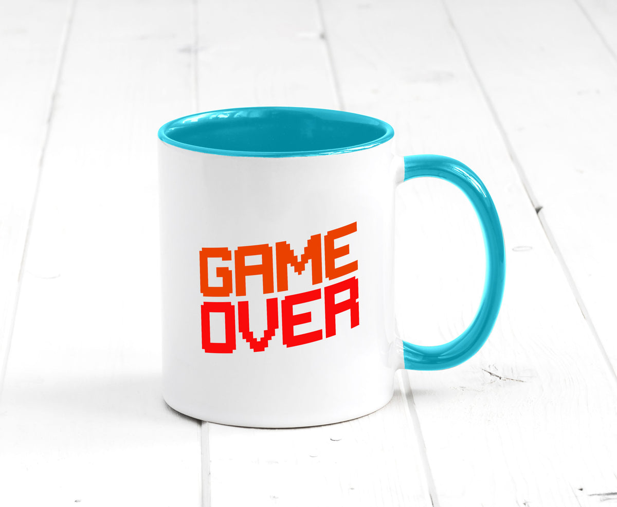 Game Over | Gamer Zocker Retro PC Nerd Pixel Geschenkidee Humor Tasse