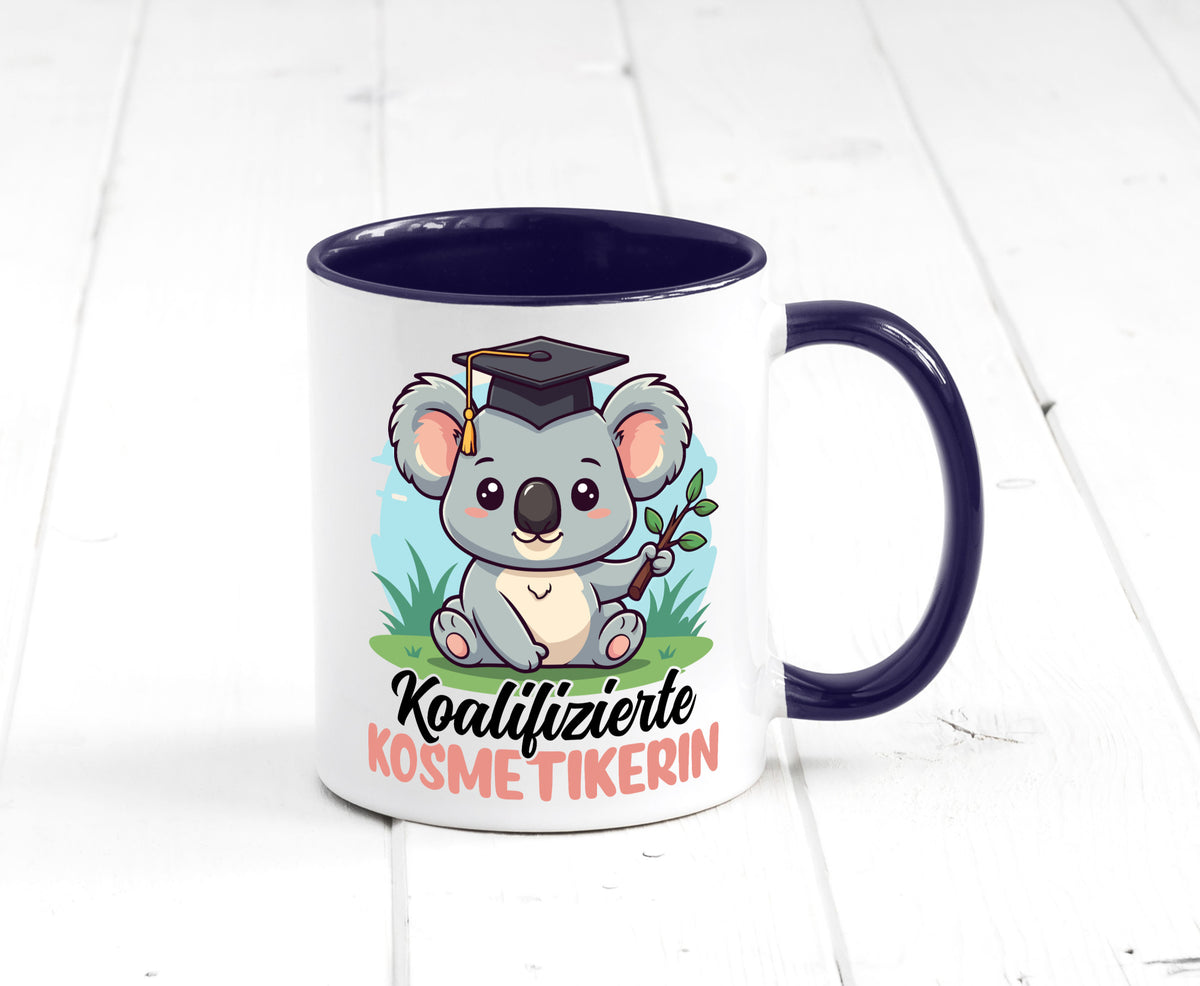 Koalifizierte Kosmetikerin | Kosmetik Stylistin Geschenkidee Humor Tasse