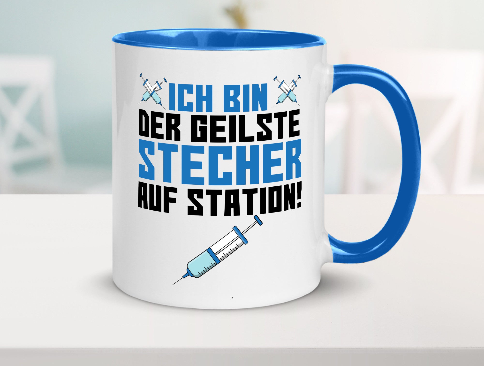 Ich bin der geilste Stecher | Pfleger Arzt Spritze lustig Humor Geschenkidee