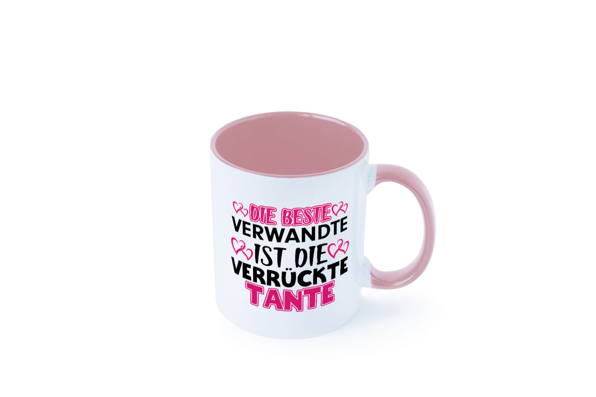 Verrückte Tante | Spruch Patentante Verwandtschaft lustiger Geschenk Humor Tasse