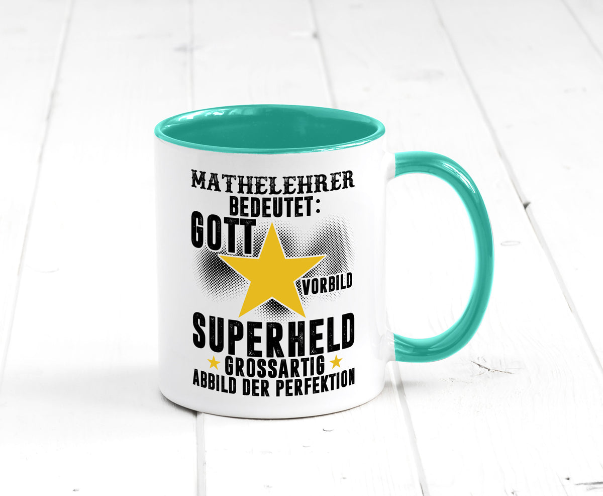 Bedeutung von Mathelehrer | Lehrer Mathe Humor Geschenkidee Tasse