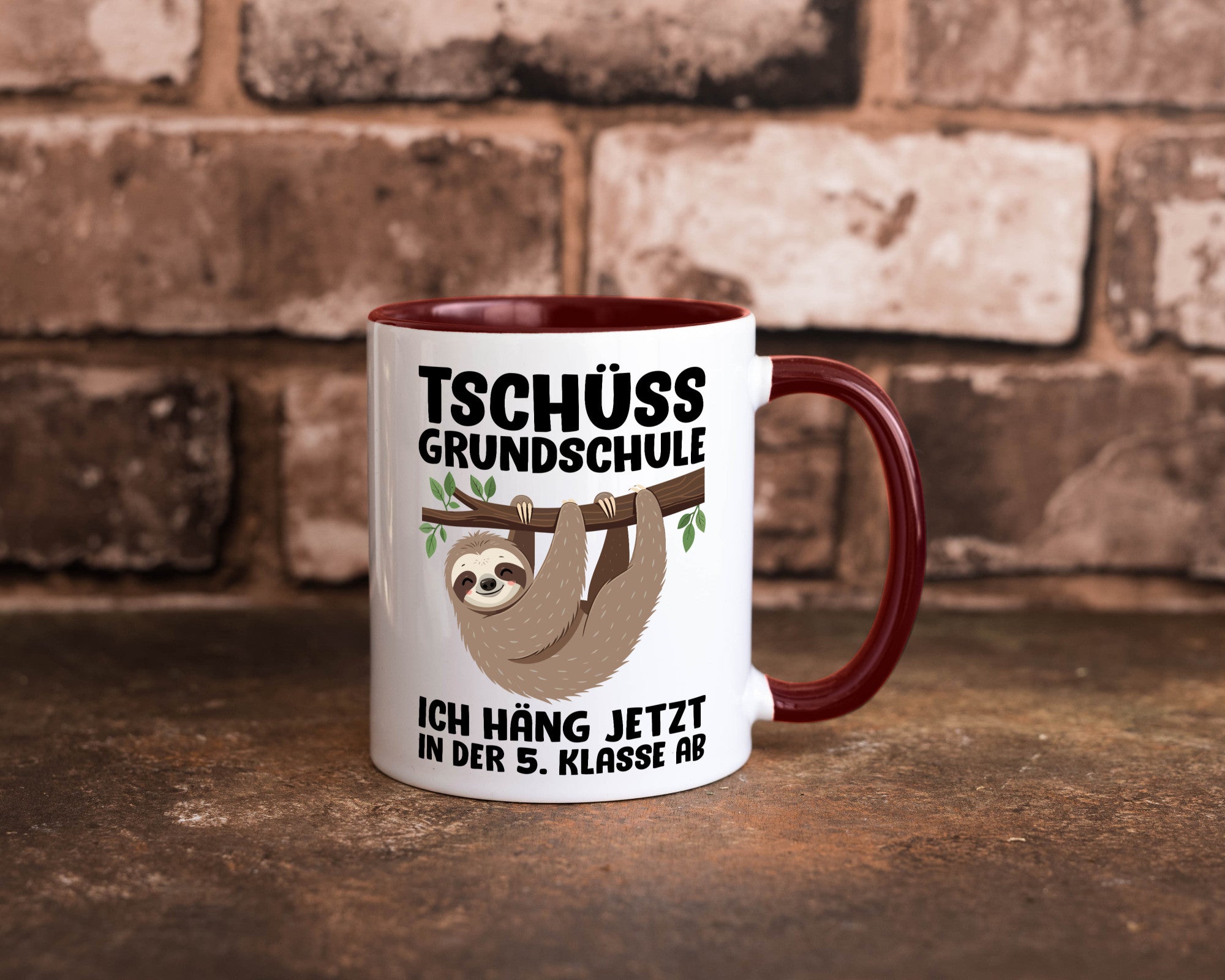 Tschüss Grundschule ich häng jetzt in der 5. Klasse ab Humor Geschenkidee Tasse