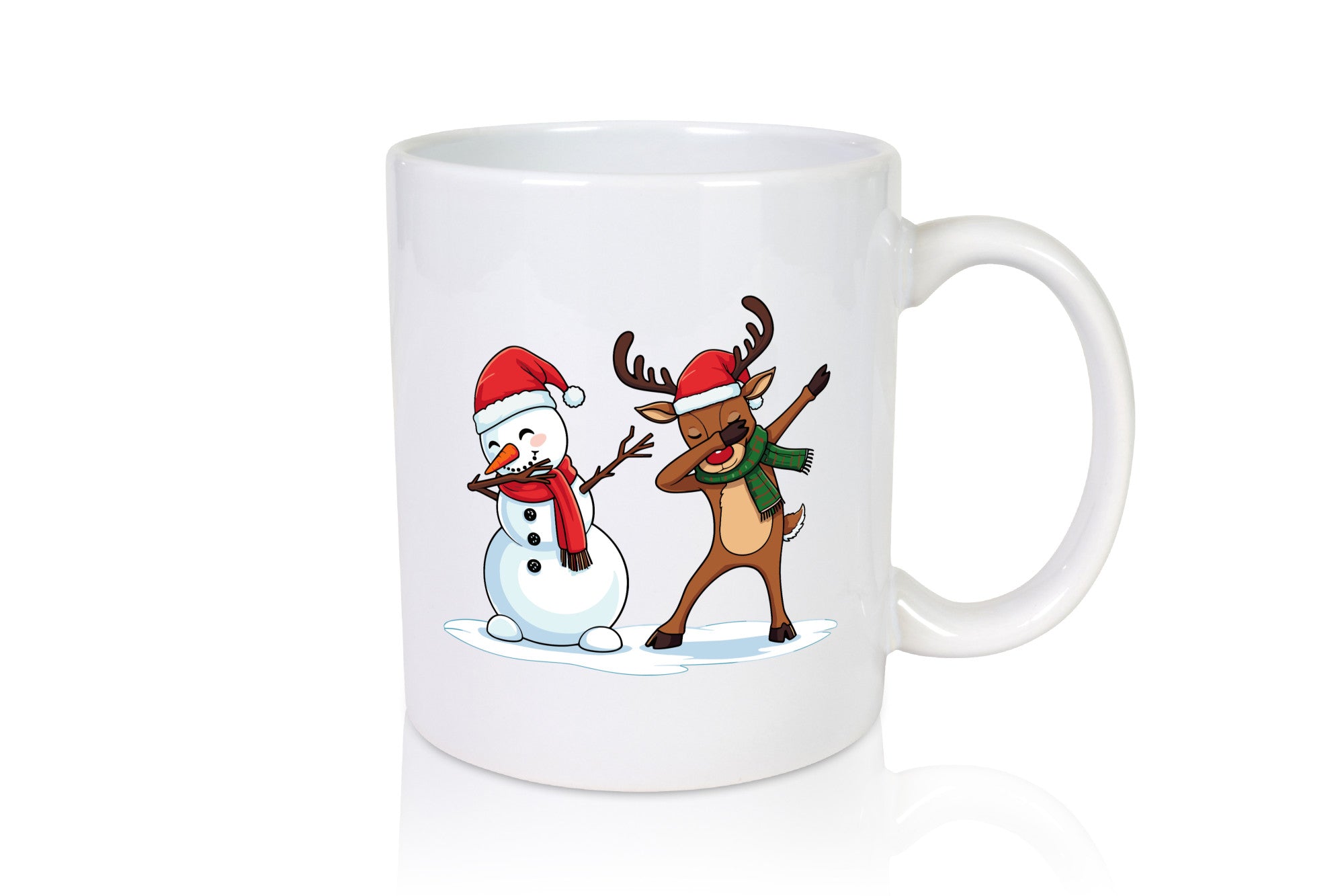 Dabbing Schneeman Rentier | Weihnachten v2 lustig Tierliebhaber Humor Geschenk