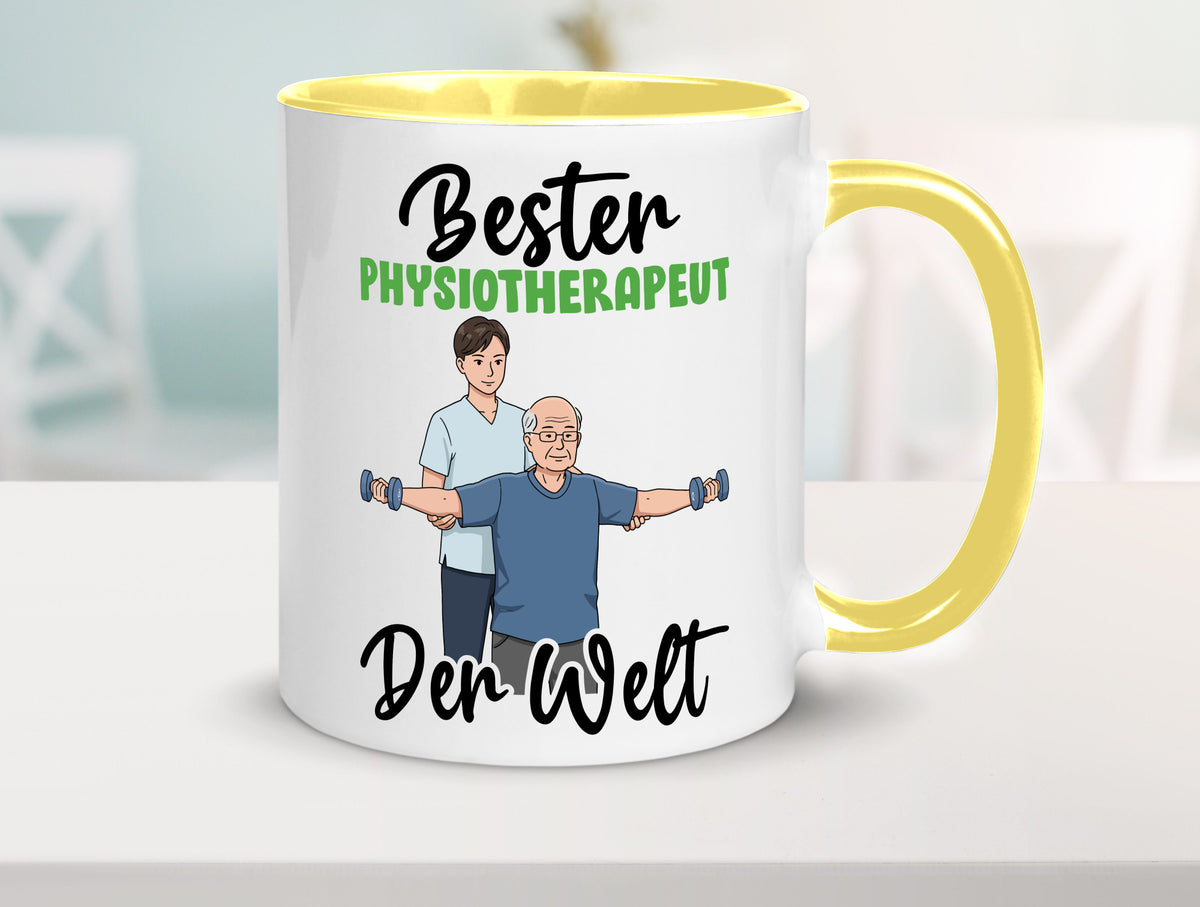 Bester Physiotherapeut v3 Geschenk Humor Geschenkidee lustiger Spruch Tasse