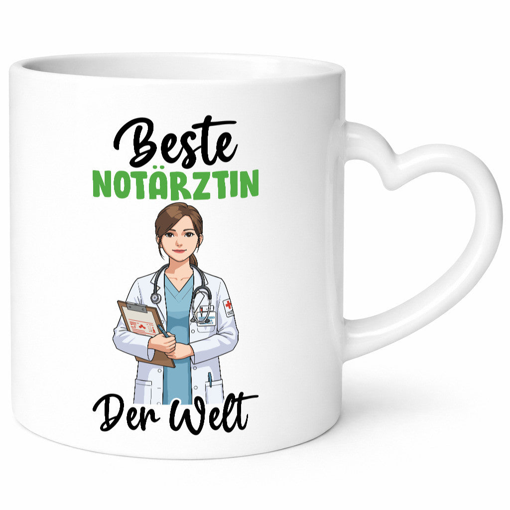 Beste Notärztin | Ärztin v2 lustiger Spruch Geschenk Humor Geschenkidee Tasse