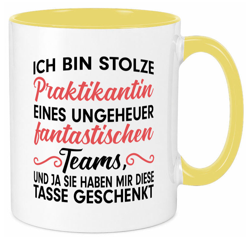 Stolze Praktikantin | Arbeitswelt Tasse Praktikum Geschenk Arbeit Kollegen Büro