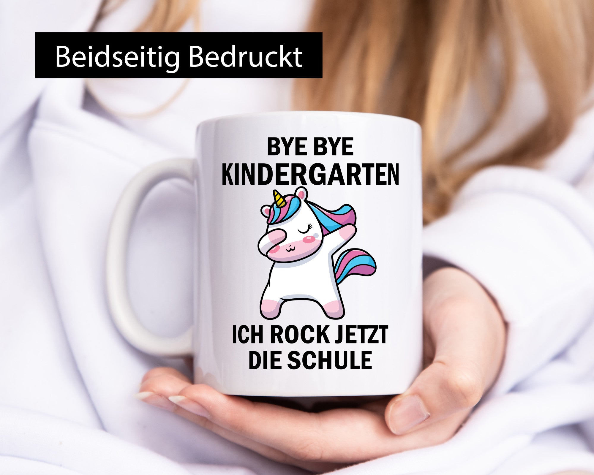 Tschüss Kindergarten | Rock jetzt die Schule Einhorn lustig Humor Geschenkidee