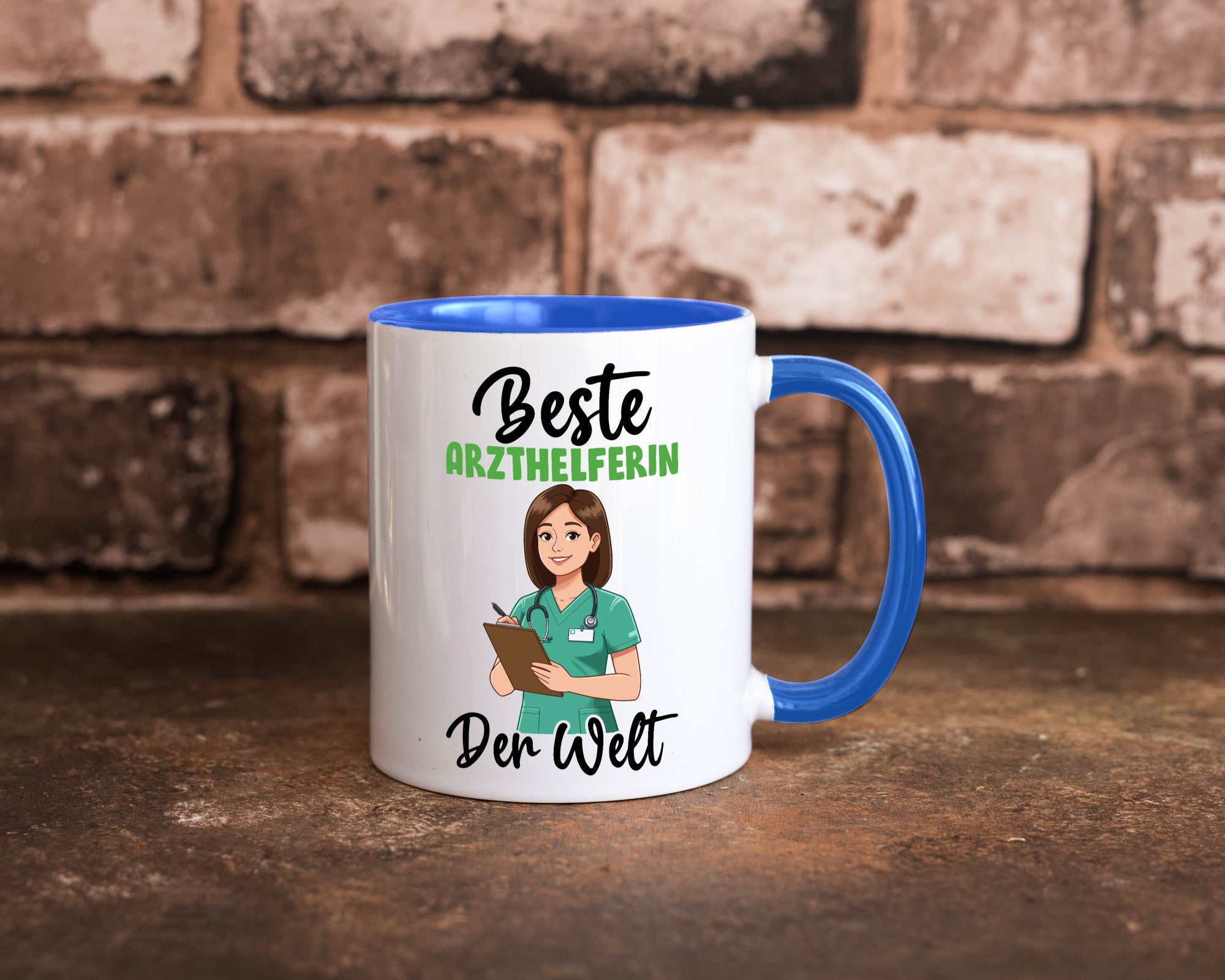Beste Arzthelferin | Fachangestellte Medizin v2 Geschenkidee Humor Tasse