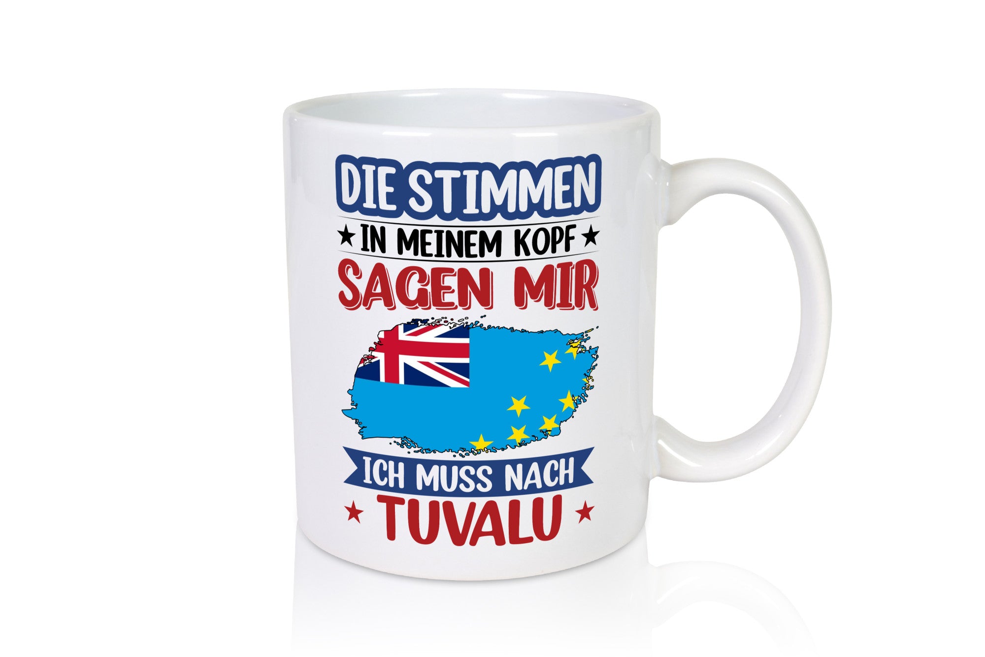 Tuvalu | Urlaub Stimmen in meinem Kopf Traumland v2 lustiger Spruch Geschenk