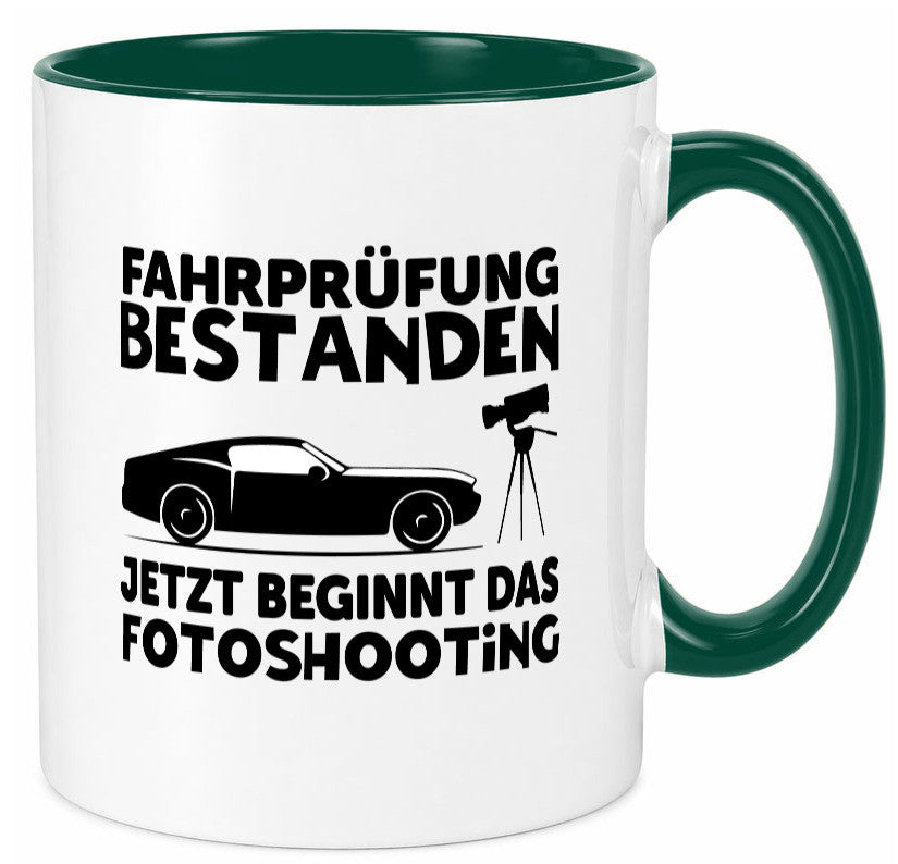 Fahrprüfung bestanden | Autofahren Führerschein Geschenk Humor Geschenkidee Tasse
