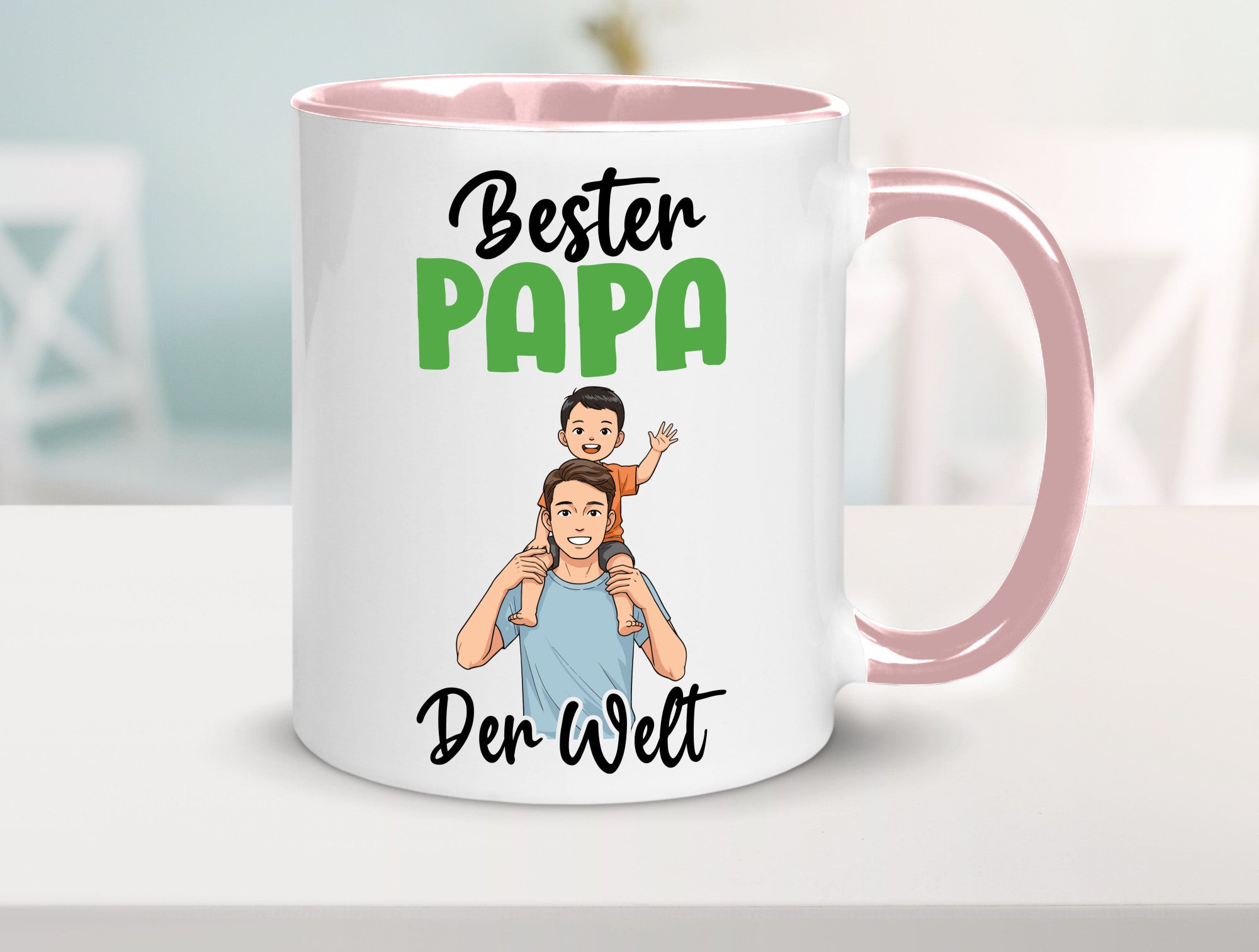 Bester Papa | Vatertag Daddy Familie lustiger Spruch Geschenk Geschenkidee Tasse