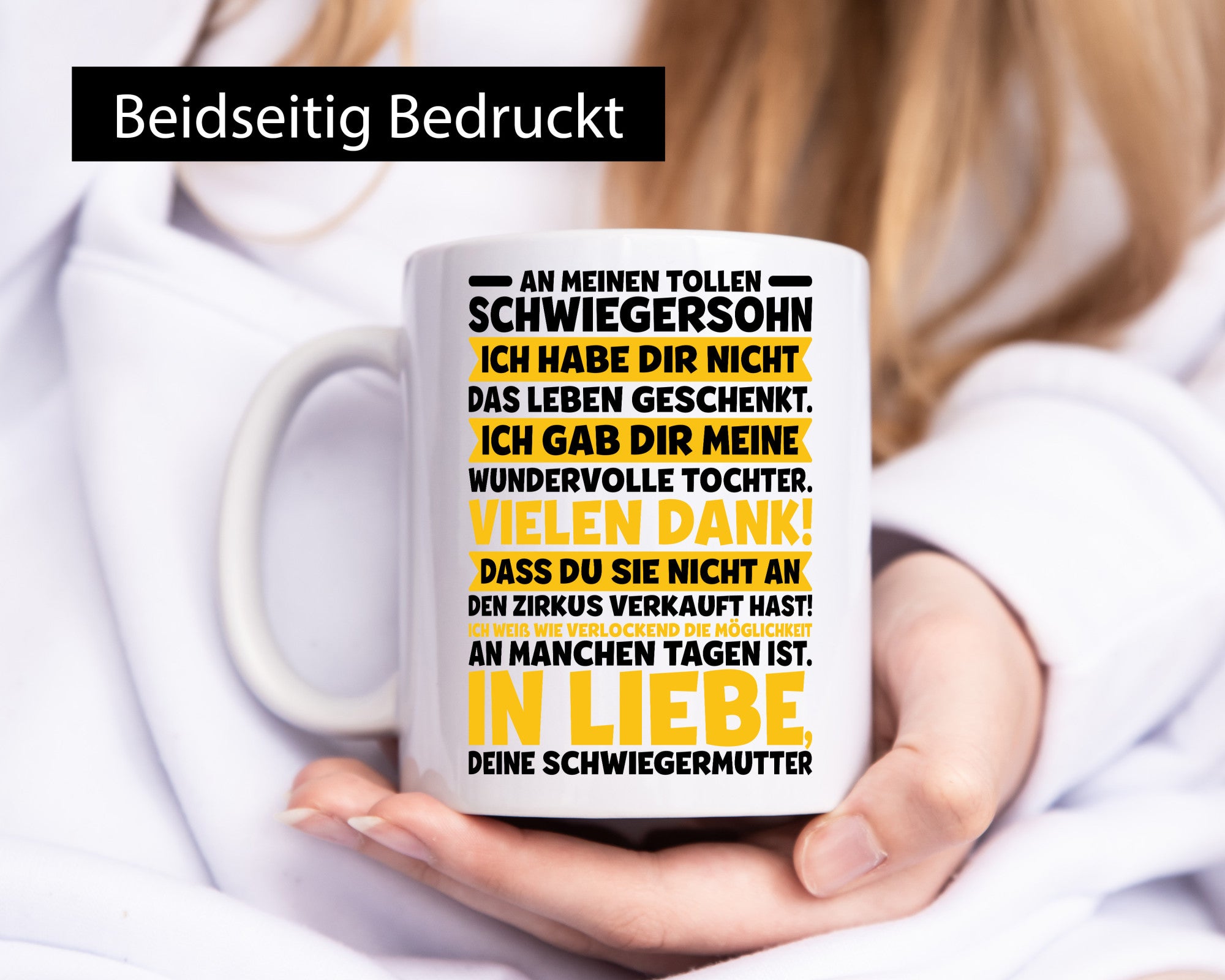 An meinen tollen Schwiegersohn vl6 Geschenkidee Familie Humor Tasse